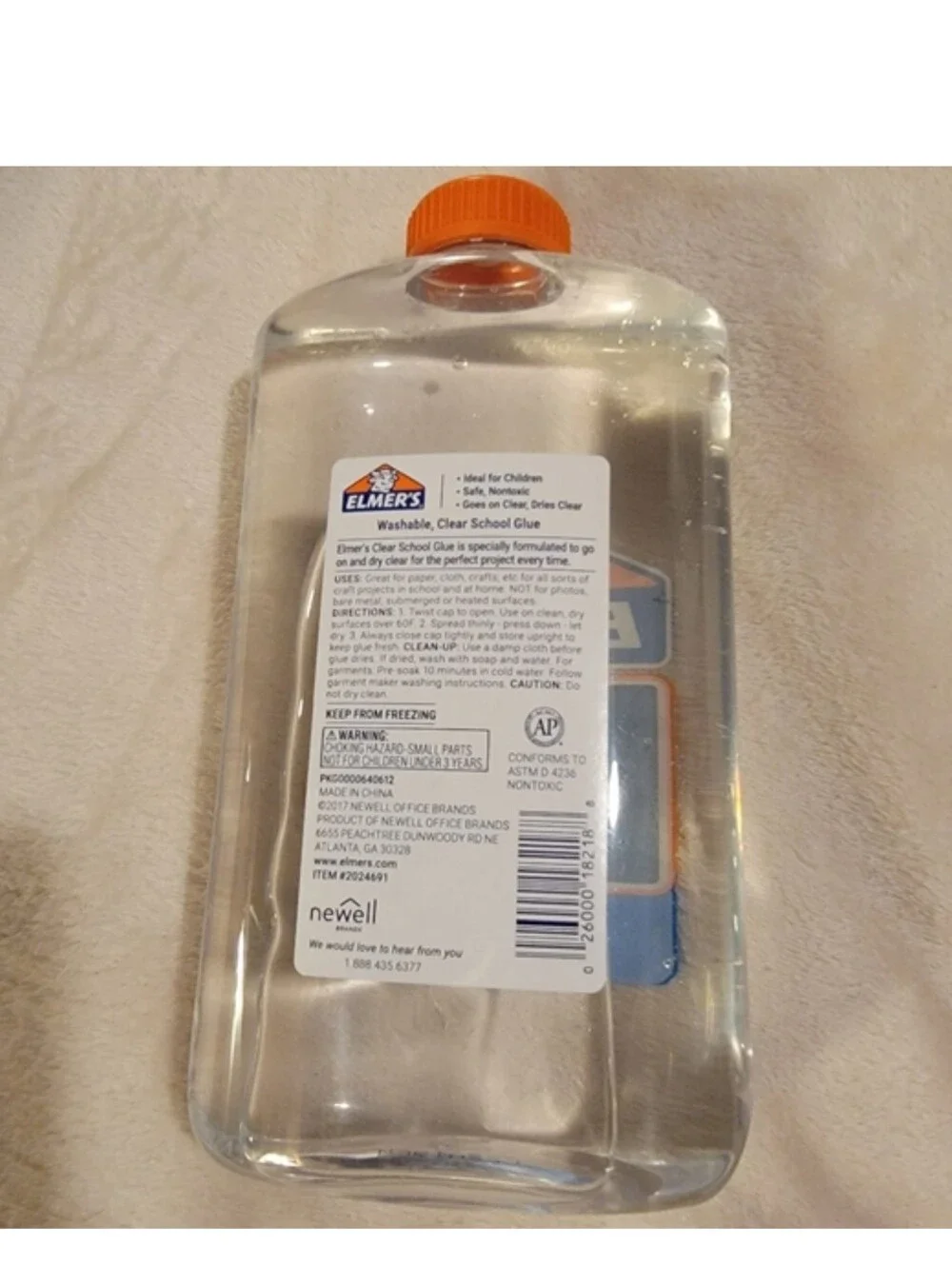 Elmer's Washable Clear Glue - Clear with Orange Cap